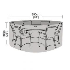 ENJOi 6/8 Seat Round Furniture Set Cover
