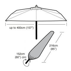 ENJOi Extra Large Parasol Cover