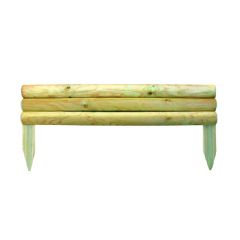 Zest 4 Leisure Wooden Horizontal Log Edging 100cm x 21cm
