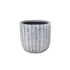 Arkansas Egg Washed Grey Pot 39cm