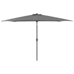 NOVA Antigua 3x2m Aluminium Rectangle Parasol Grey