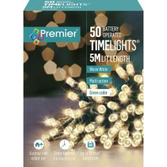 50 M/A Battery Operated Warm White LED w Timer