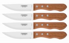 Tramontina Wooden Handle 4 Pcs Jumbo Steak Knife Set