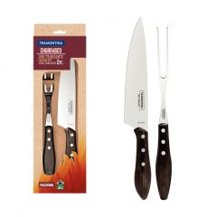 Tramontina Dishwasher-safe Wooden Handle 2 Pcs Carving Set
