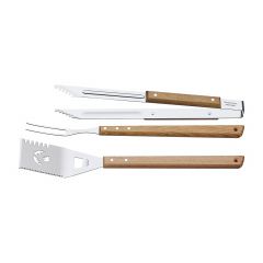 Tramontina Wooden Handle 3 Pcs Barbeque Tools Set