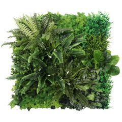 ENJOi Fern & Greenery Panel Indoor Artificial Plants 90x90cm