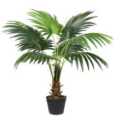 ENJOi Fan Palm Indoor Potted Artificial Plant 90cm