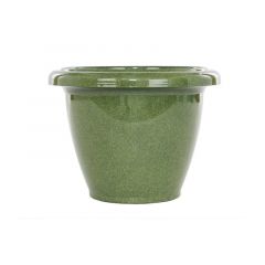 Double Rimmed Pot Green 30cm