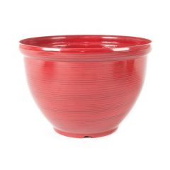 Feather Striped Bell Vase Red 30cm