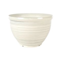 Feather Striped Bell Vase Cream 30cm