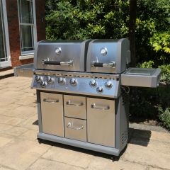 ENJOi Core Stainless Steel Twin 6 Burner BBQ