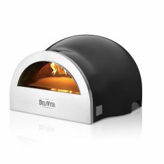 DeliVita Wood Fired Pizza Oven Very Black