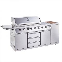 Outback Signature Pro 6 Burner Gas/Smoker Hybrid