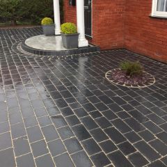 Black Limestone Sett 200x100x35-50mm