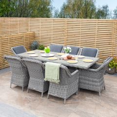 ENJOi Bordeaux 8 Seat Rect Dining Set
