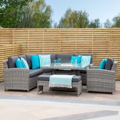 ENJOi Bordeaux Grand Curved Firepit Corner 