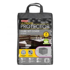 Ultimate Protector Modular Cube Set  4 Seat Medium Charcoal Cover