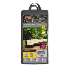Ultimate Protector Modular L Shaped Dining  Right Side Medium Charcoal Cover