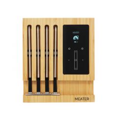 MEATER Block with 4 BBQ Smart Thermometer Probes & Bamboo Charging Block