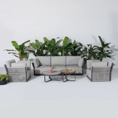 NOVA Jude Rope 3 Seater Sofa Lounging Set