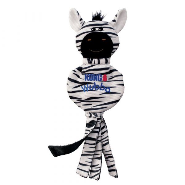 KONG Large Wubba No Stuff Zebra