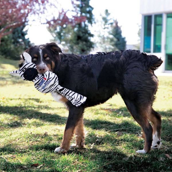 KONG Large Wubba No Stuff Zebra