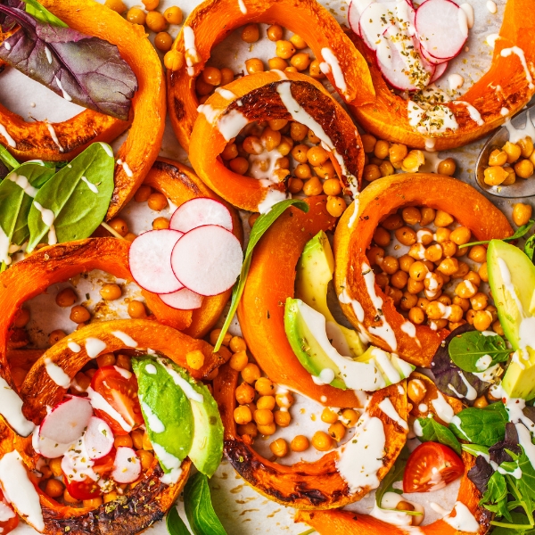 Butterbean, Roasted Tomato and Avocado Bake
