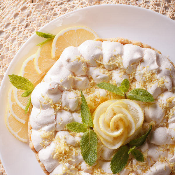 Lemon and Almond Pavlova